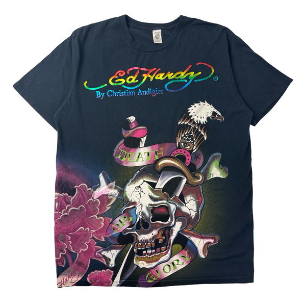 Y2K Ed Hardy 'Death Or Glory' T-Shirt