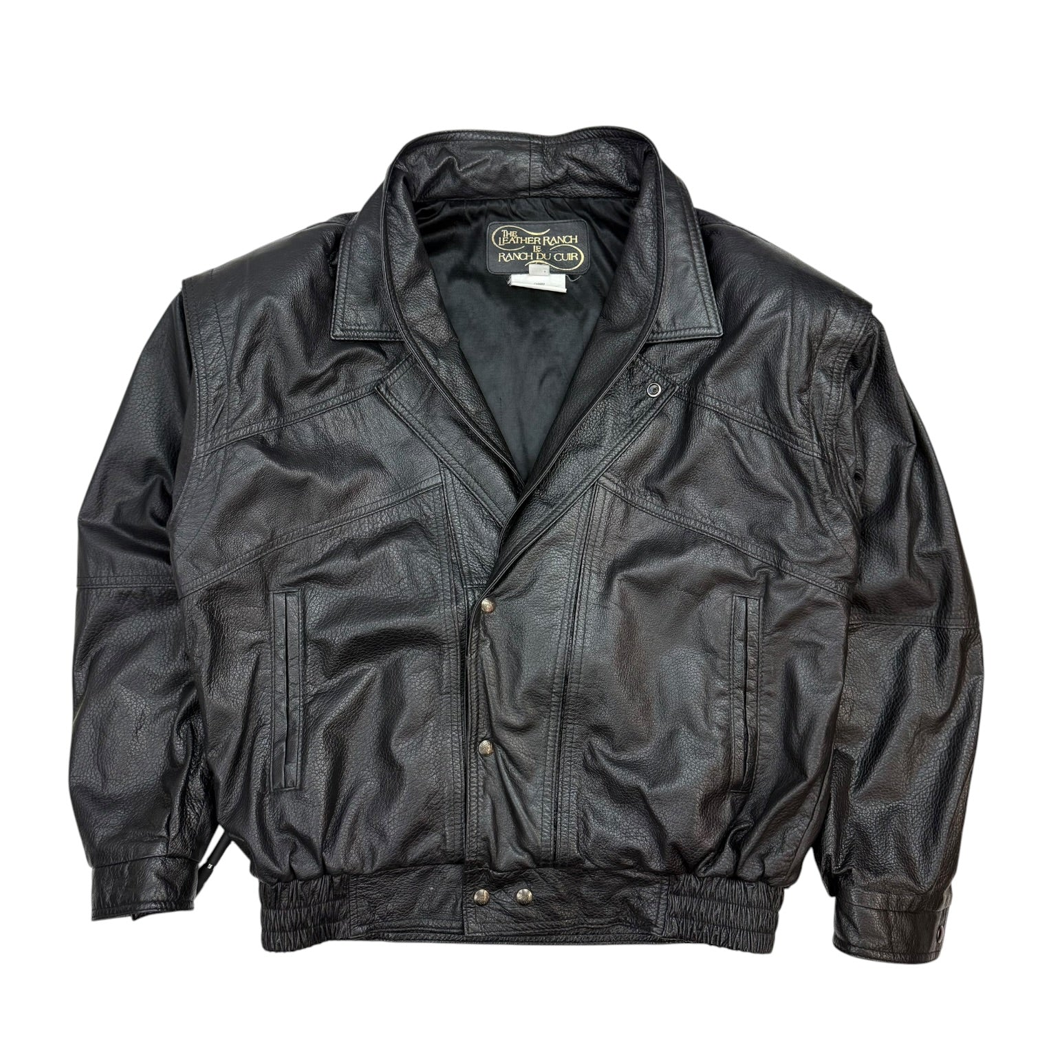 Vintage The Leather Ranch Leather Jacket Black
