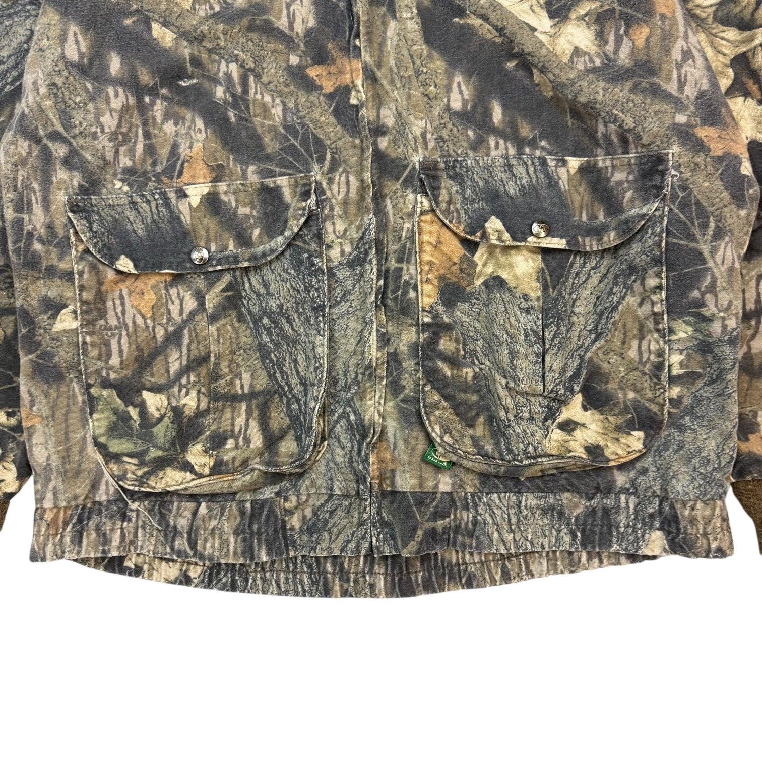 Vintage Mossy Oak Zip Up Bomber Jacket Camo