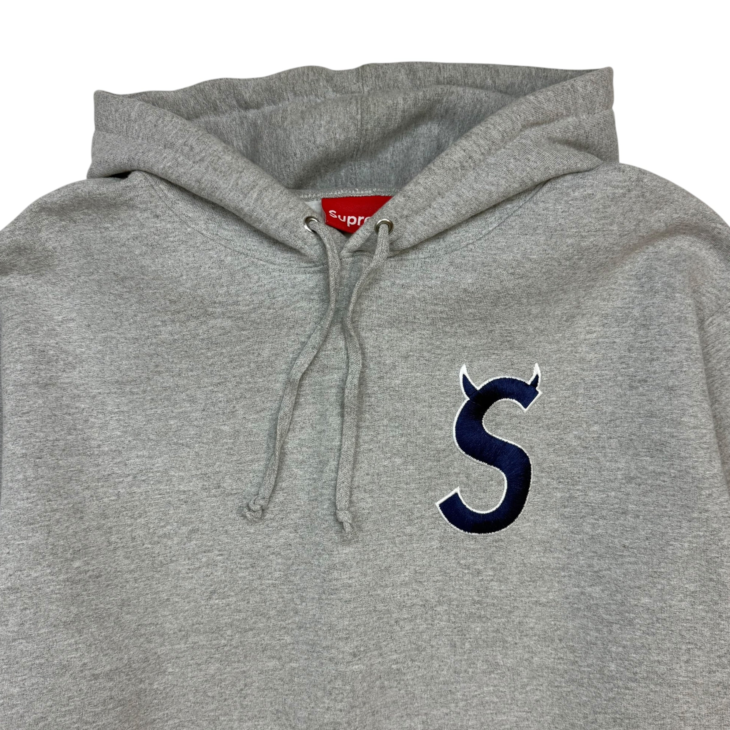 Supreme S Logo Hoodie Grey