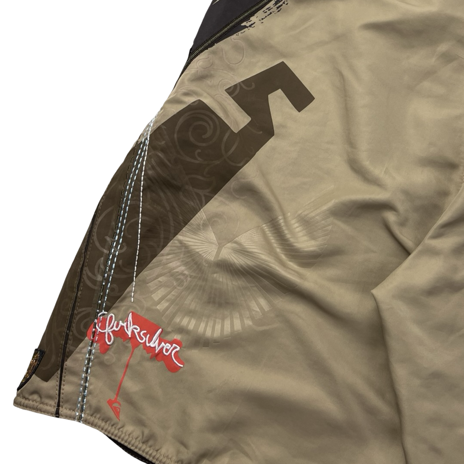 Vintage Y2K Quiksilver Board Shorts Beige/Brown