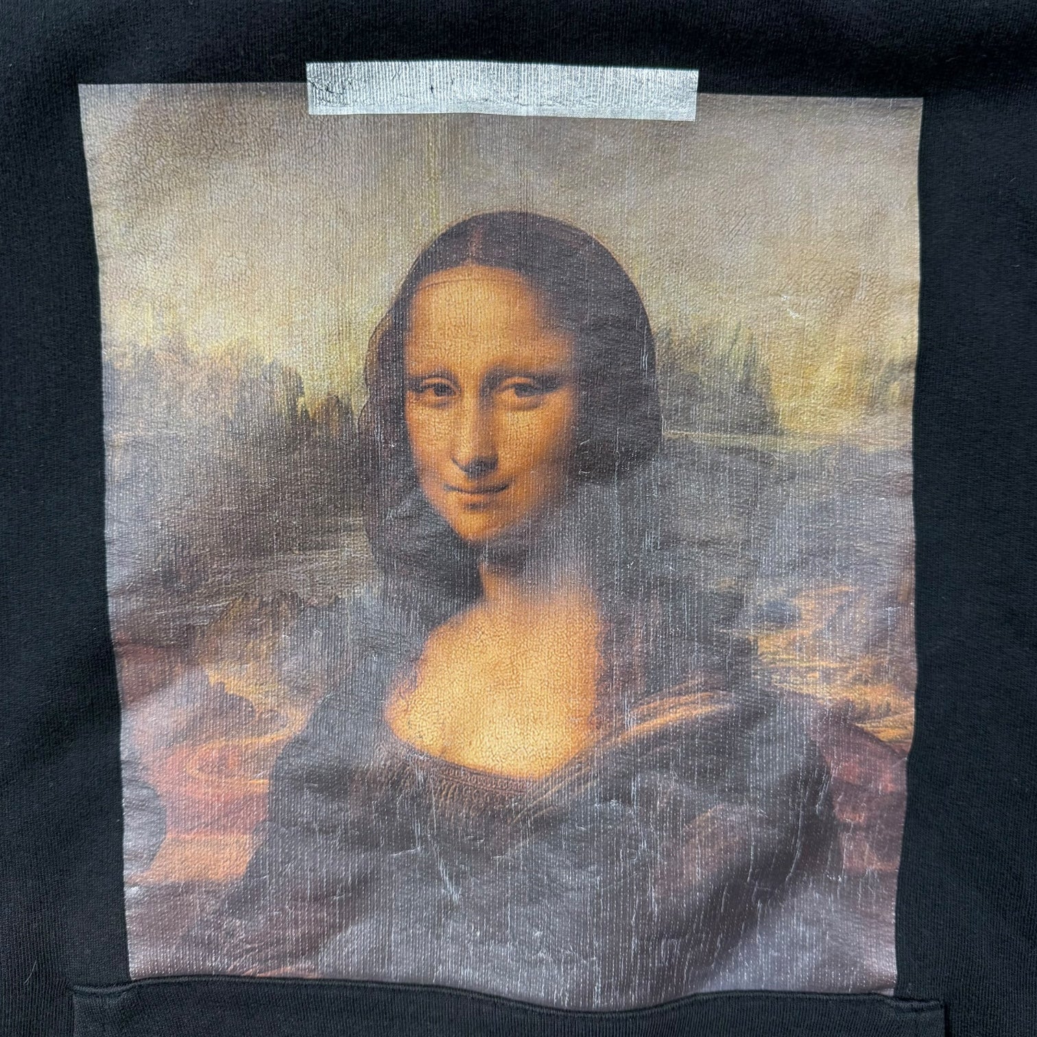 Off-White SS18 Mona Lisa Pullover Hoodie Black