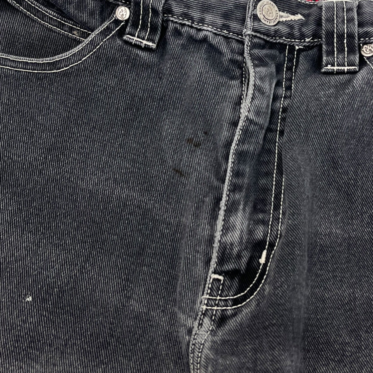 Vintage Y2K Exhaust Faded Black Denim