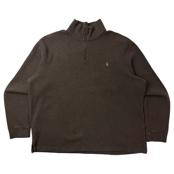 Vintage Polo Ralph Lauren Quarter Zip Sweater Brown