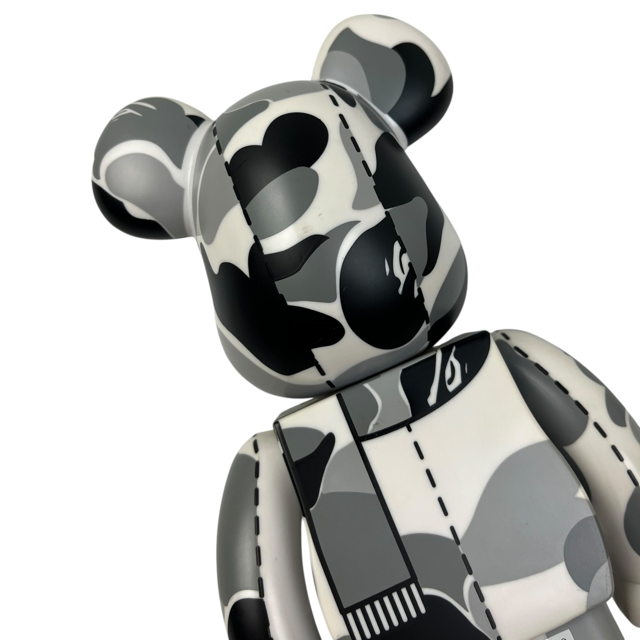 BAPE x Bear Brick ABC Camo 400% Black/Cream