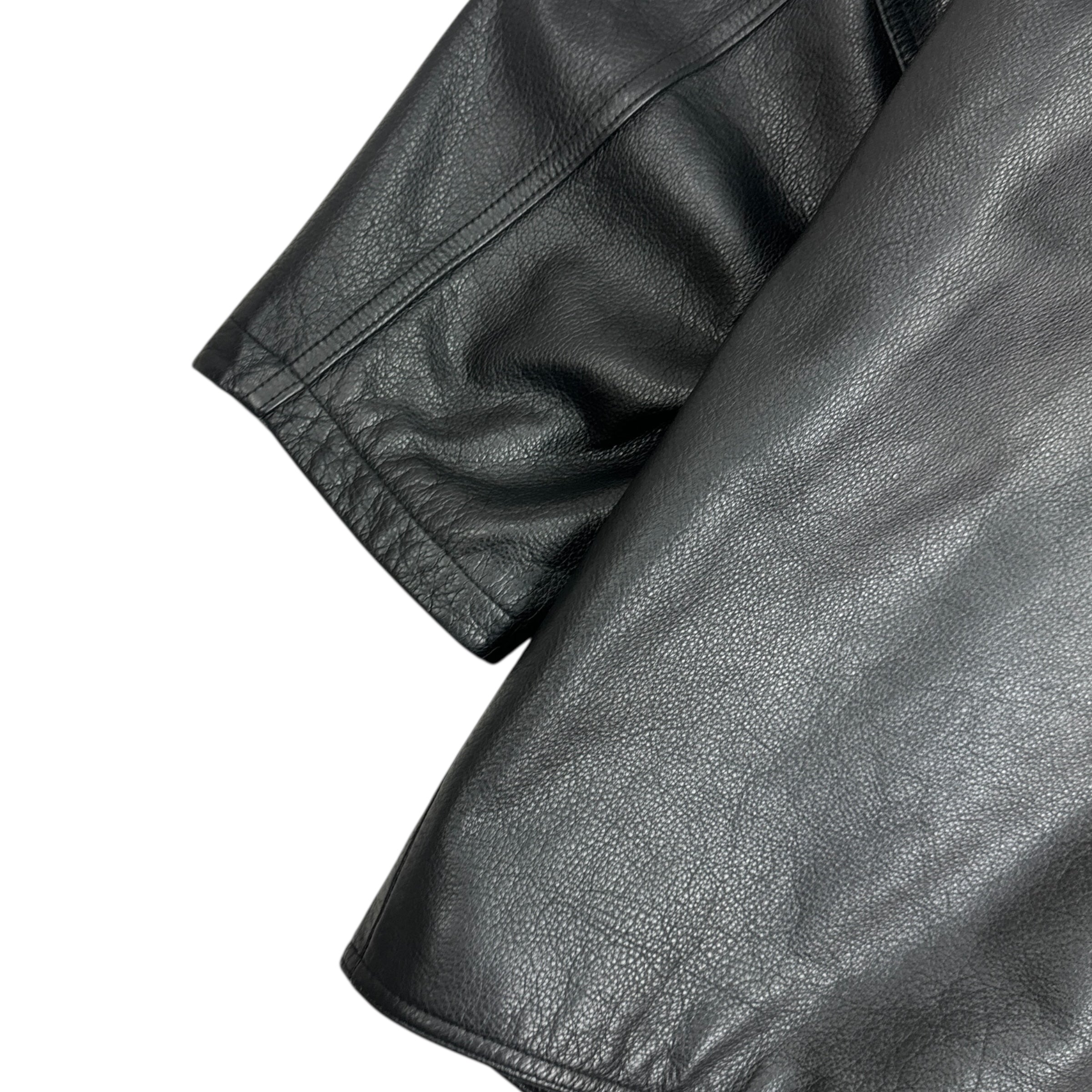 Vintage Danier Leather Trench Coat Black