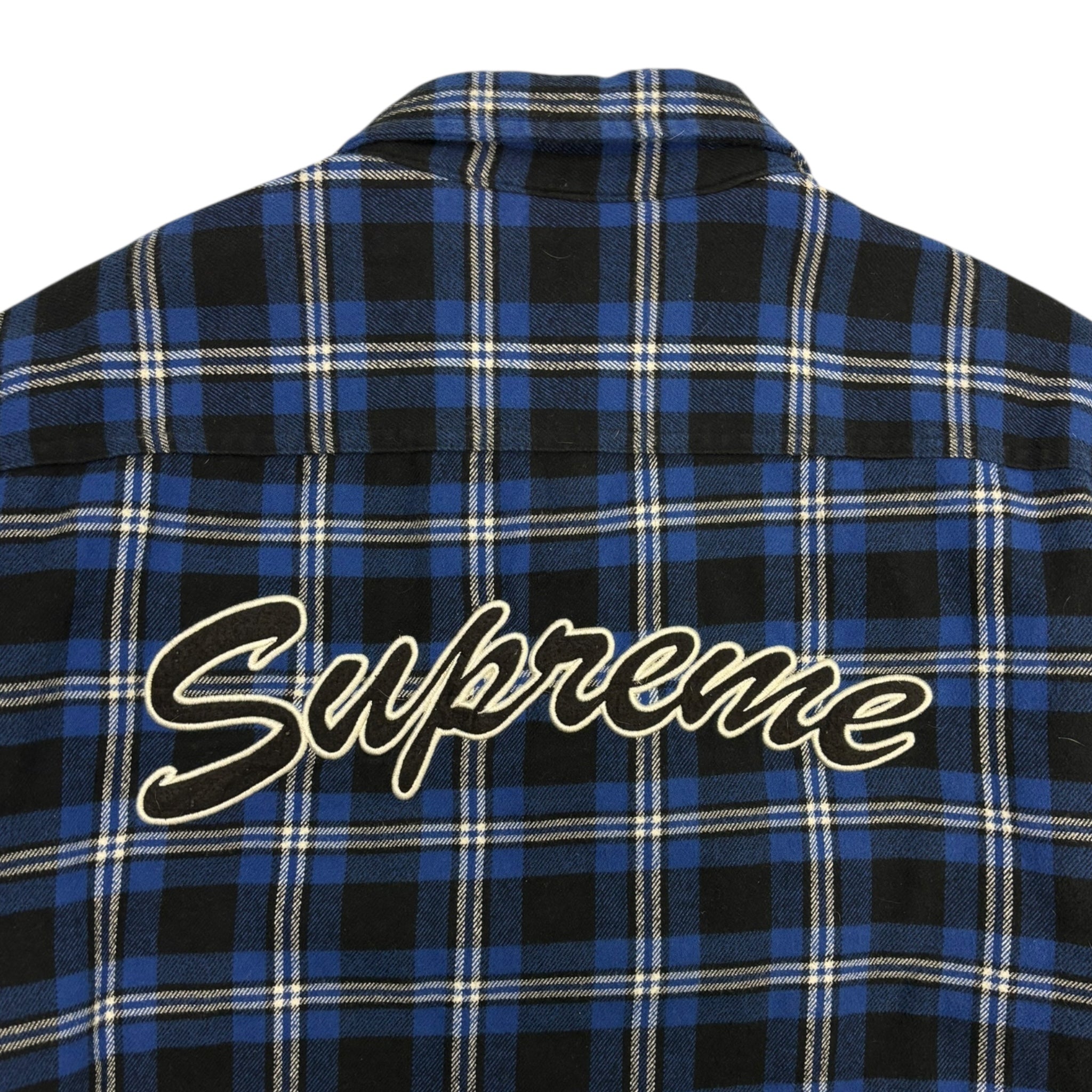 Supreme Arc Logo Quilted Flannel Shirt