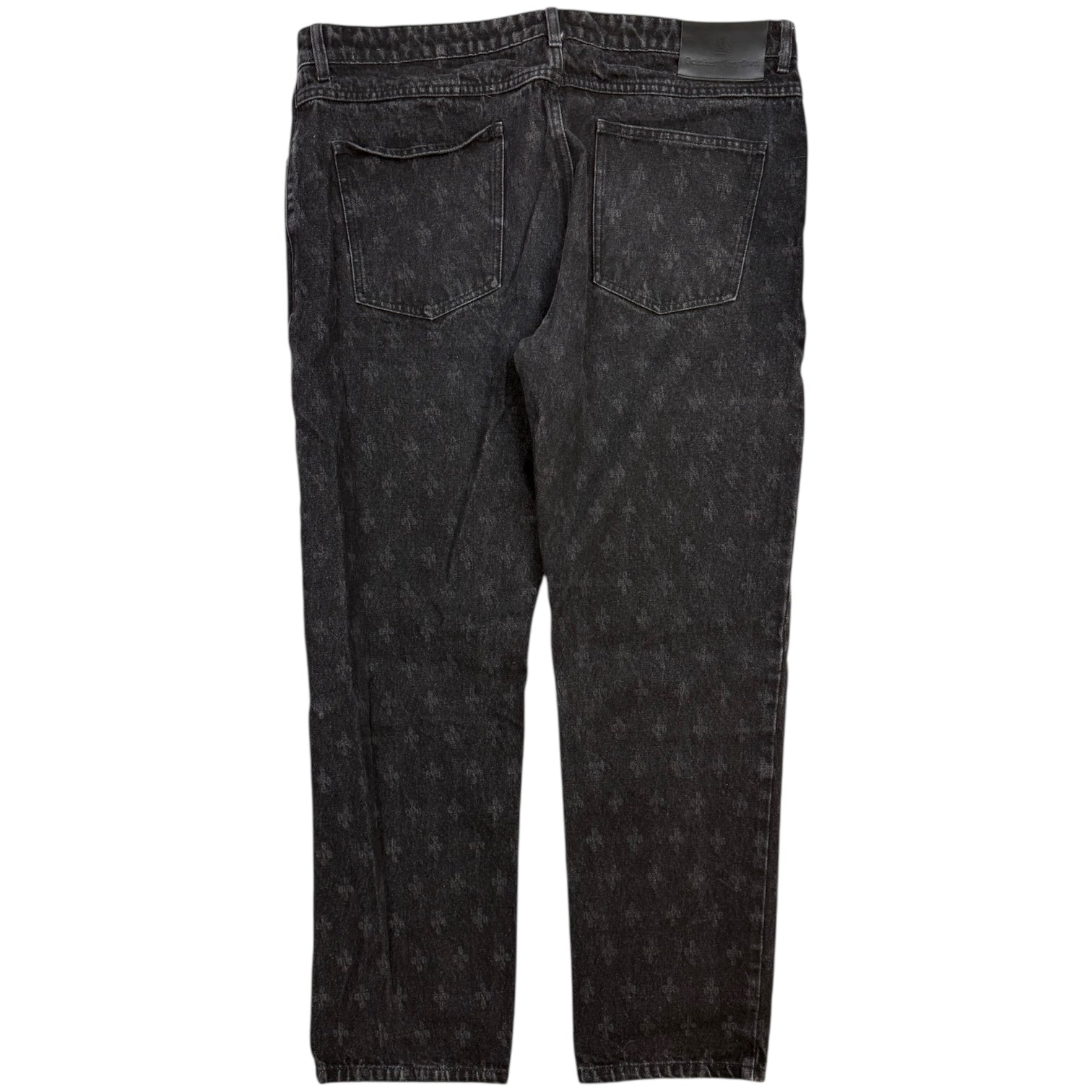 OVO Monogram Relaxed Denim Jeans Washed Black