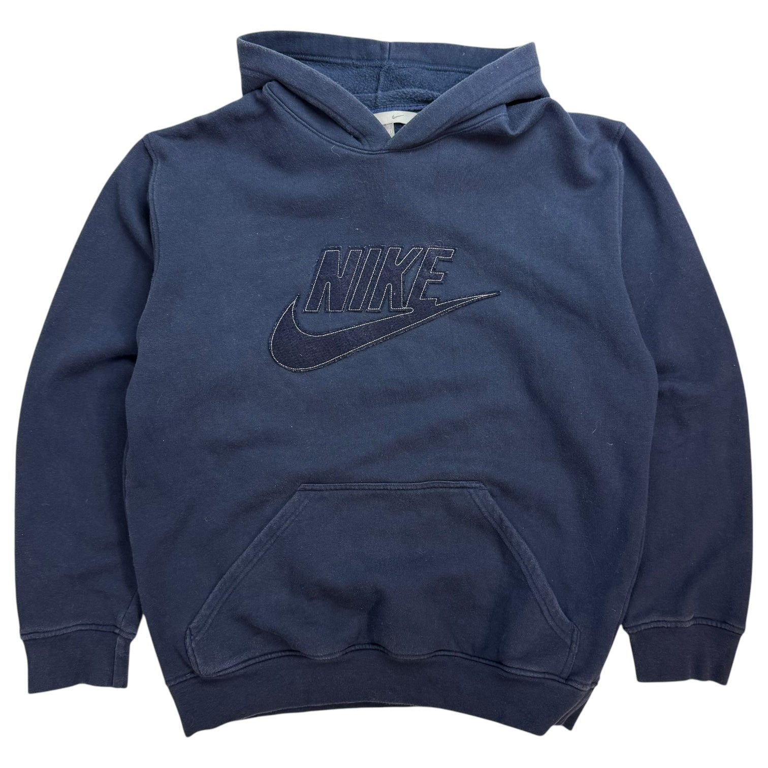 Vintage Nike Centre Logo Hoodie Navy Blue