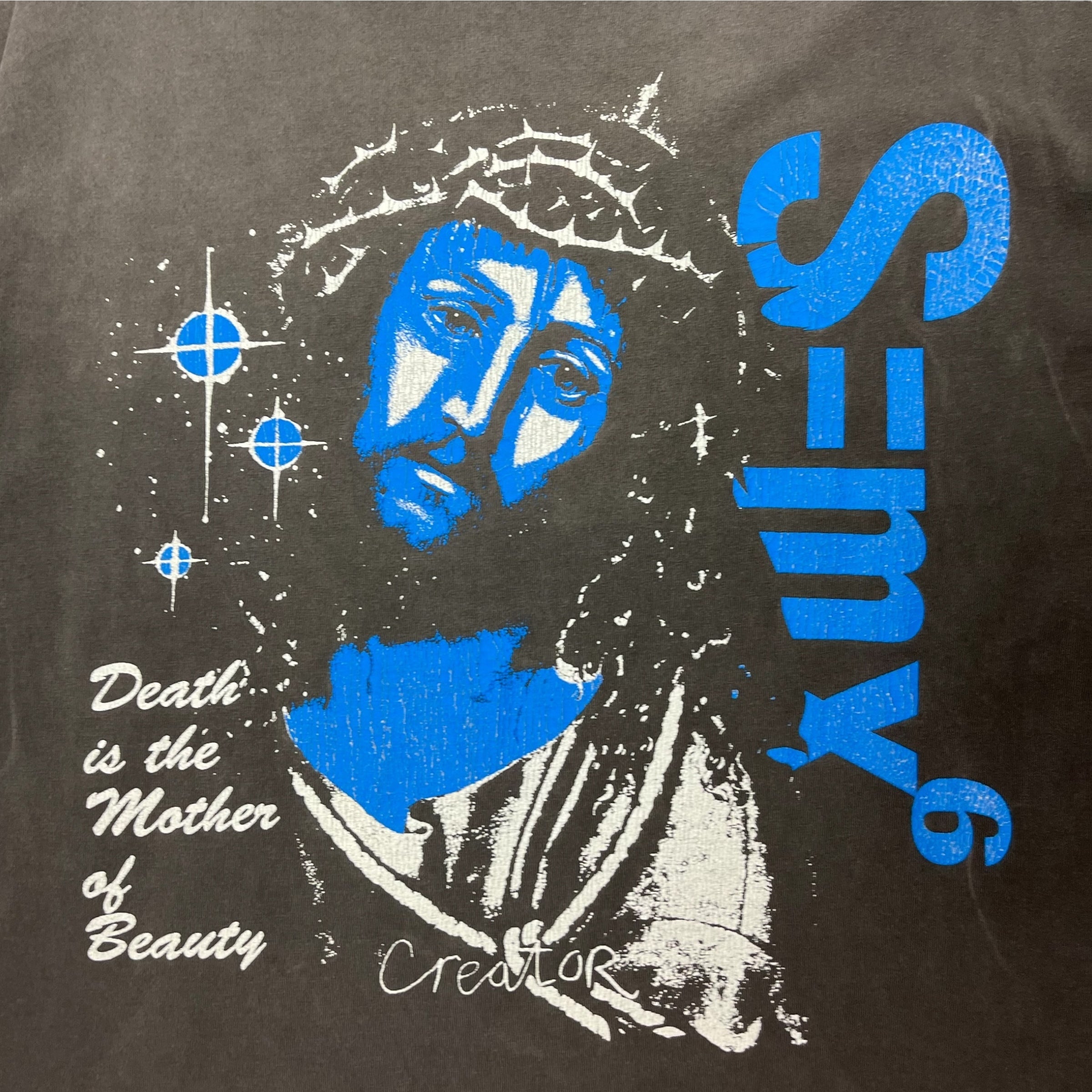 Saint Michael Jesus Tee Washed Black