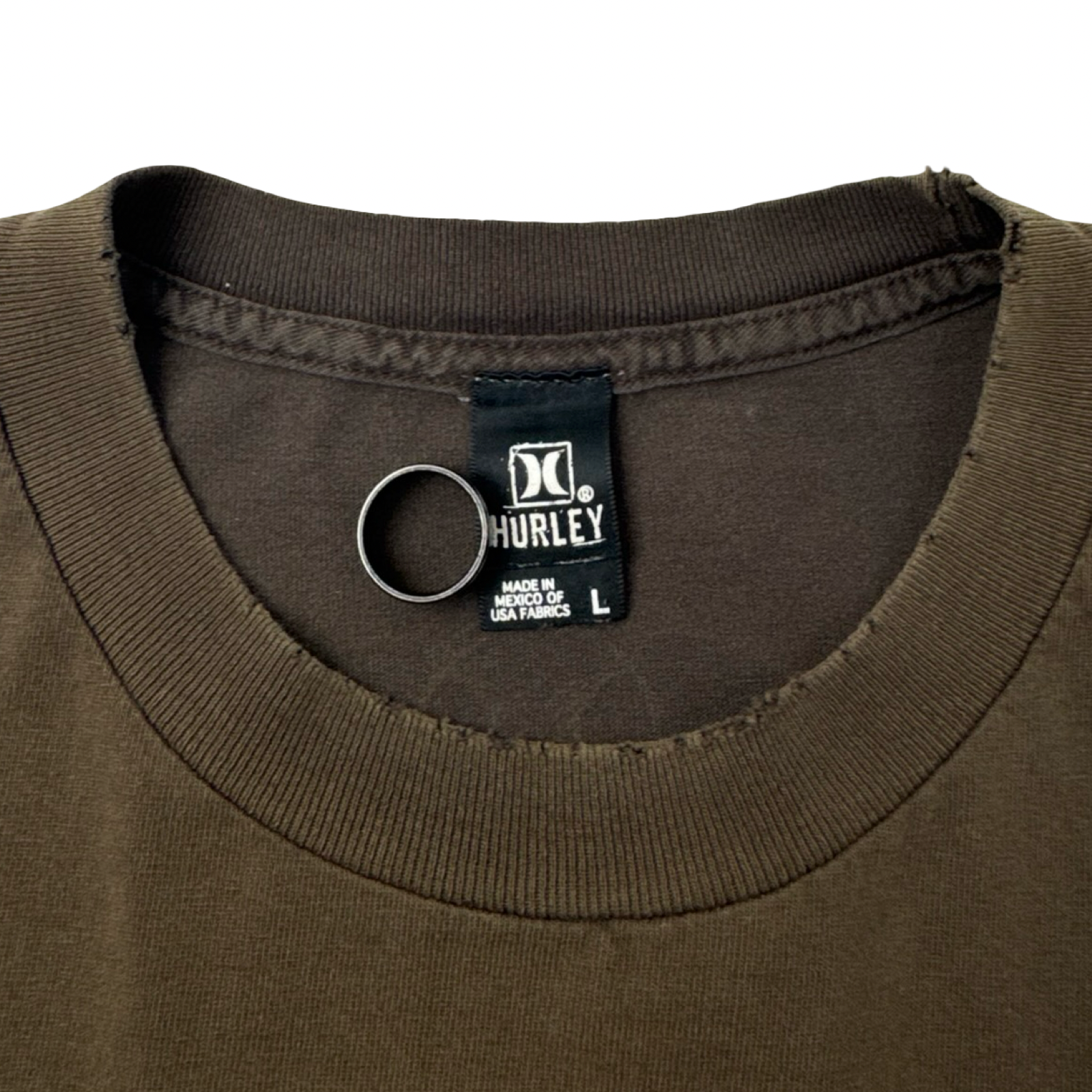 Vintage Y2K Hurley Surf Skate T-Shirt Brown