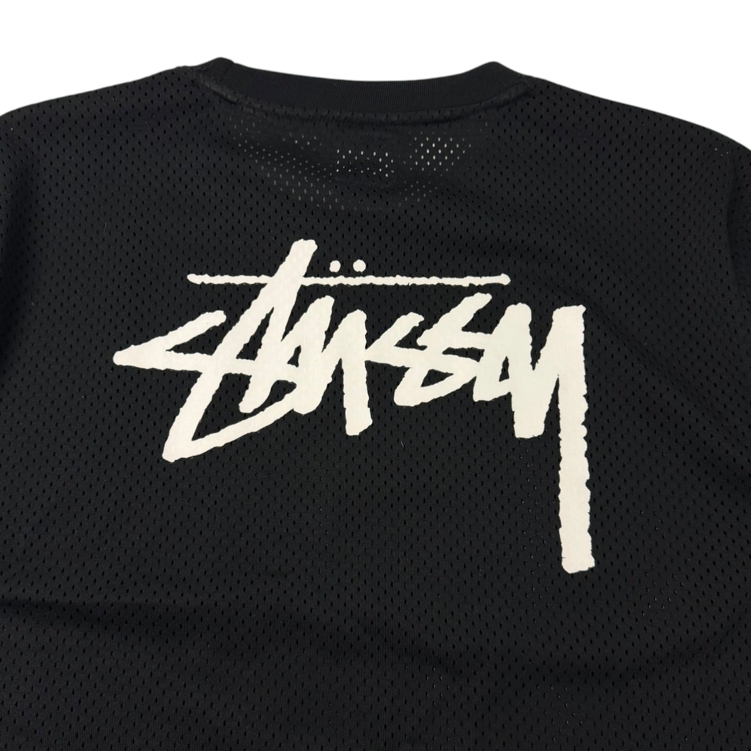 Stussy SS Logo Mesh Jersey Black