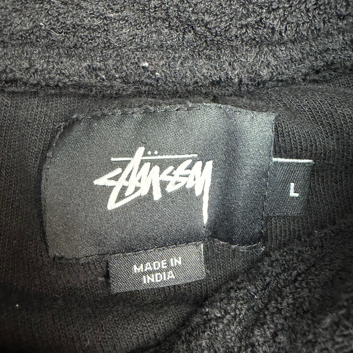 Stussy Terry Cloth Polo Black