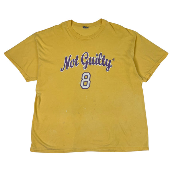 Vintage Kobe Bryant  “Not Guilty” T-Shirt Yellow