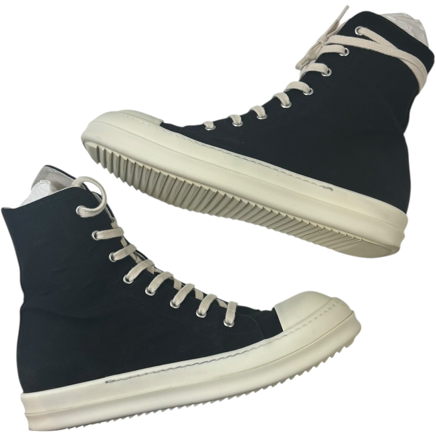 Rick Owens DRKSHDW High Top Black Milk (Used)