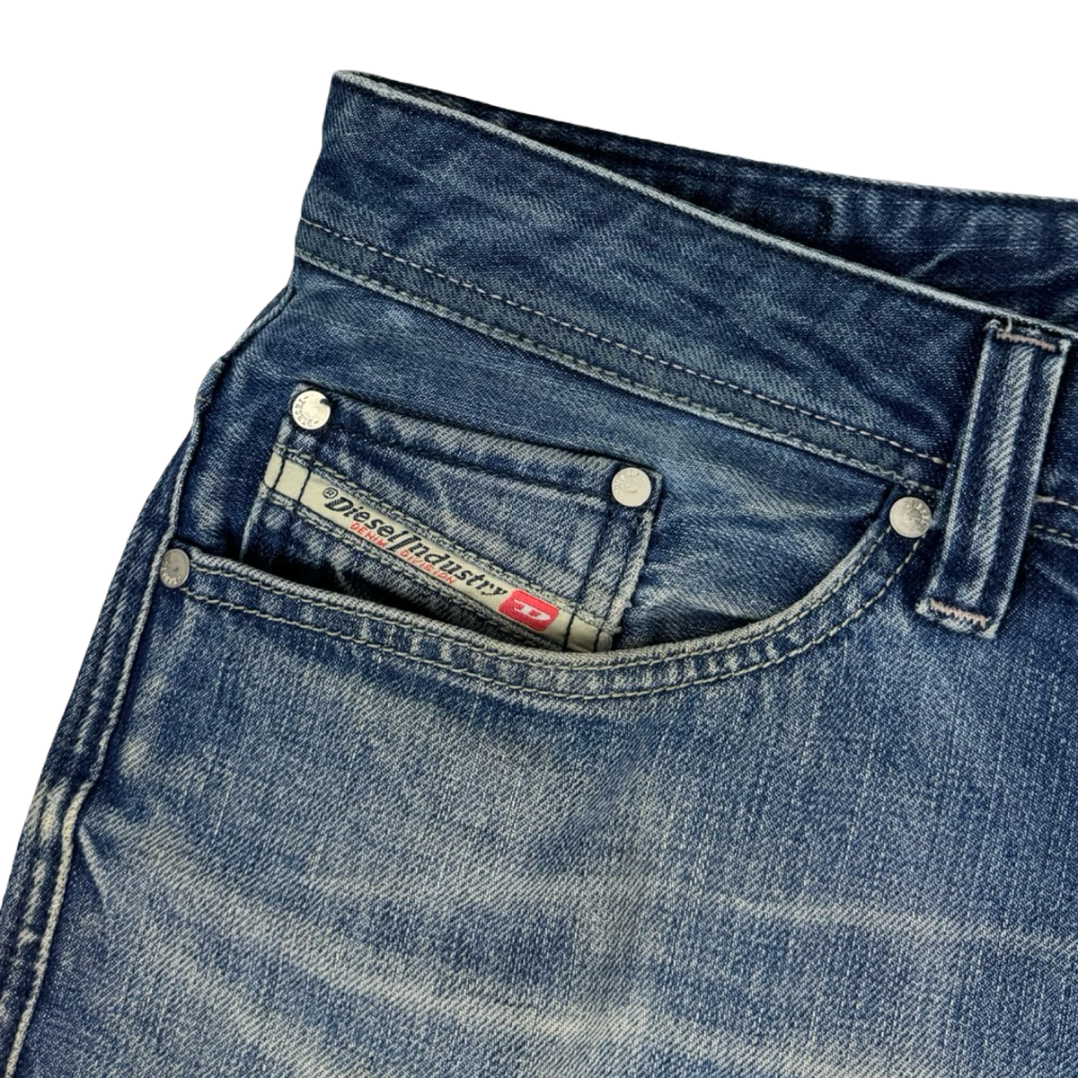 Vintage Diesel Viker Denim Bottoms Blue Wash