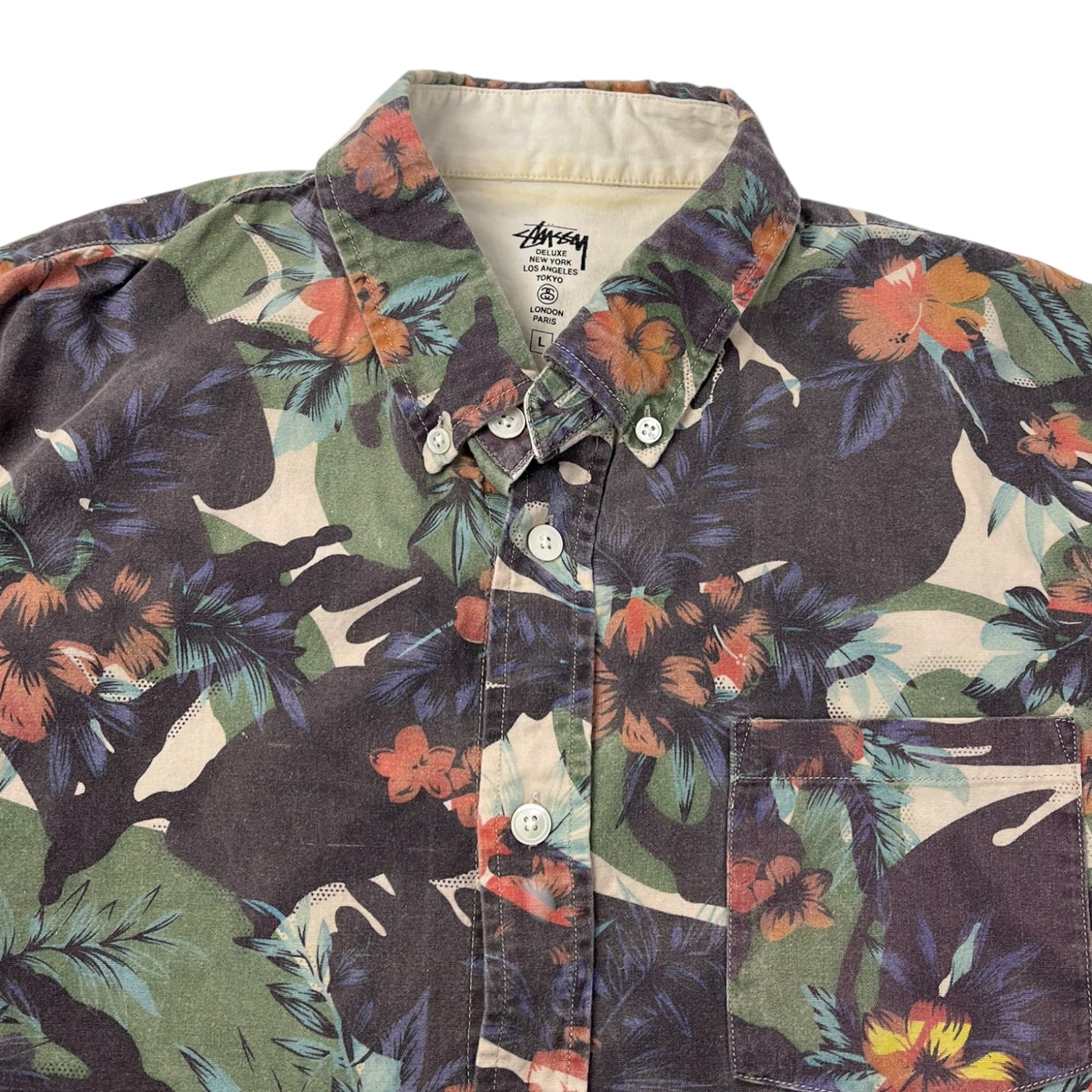 Stussy Floral Button Up Shirt