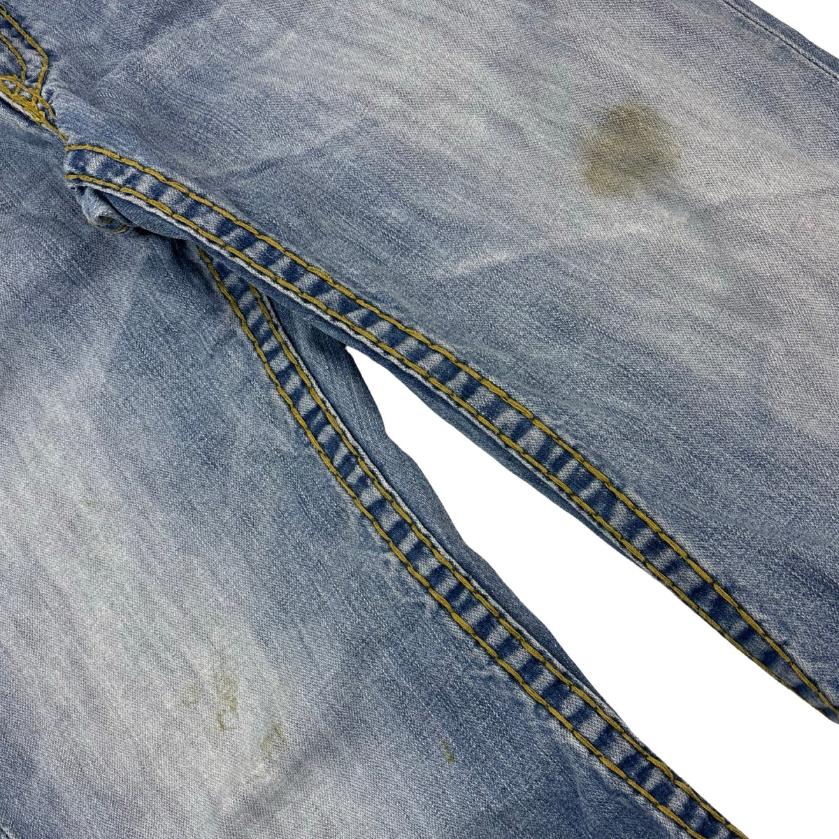 Vintage True Religion Contrast Stitch Boot Cut Jean Pant Medium Wash
