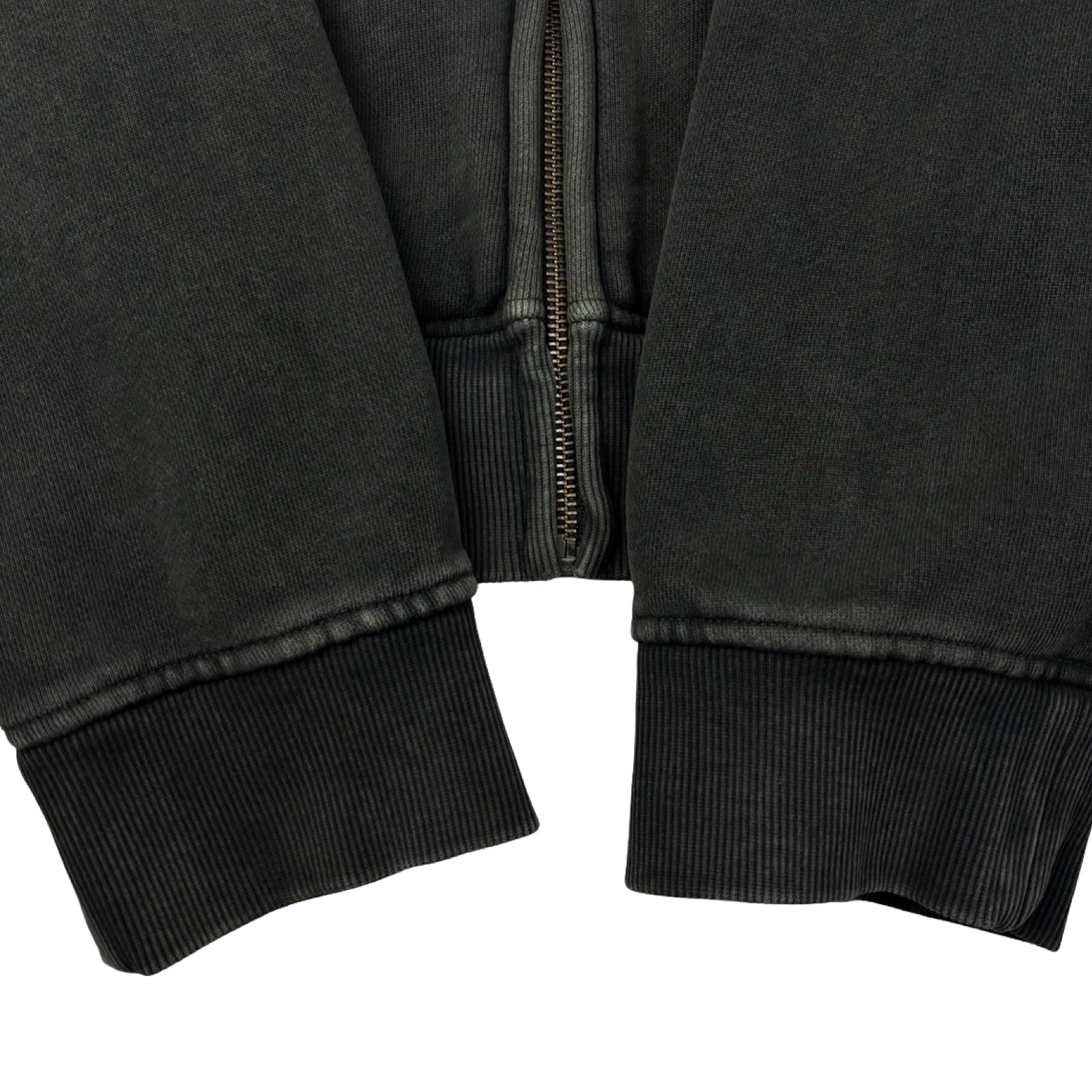 Entire Studios Full Zip Hoodie Washed Black