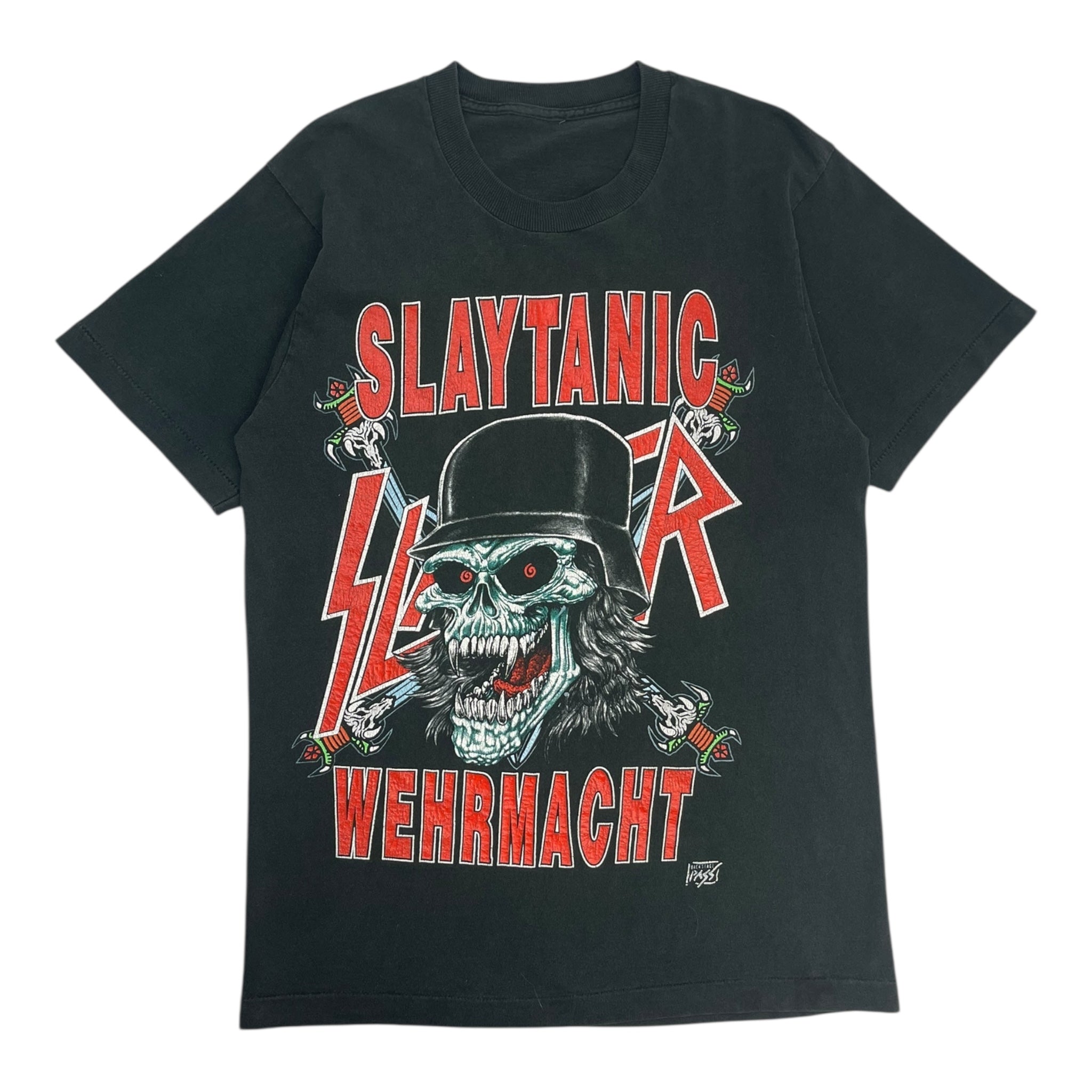 1989 Slayer ‘World Sacrifice Tour’ T-Shirt Washed Black