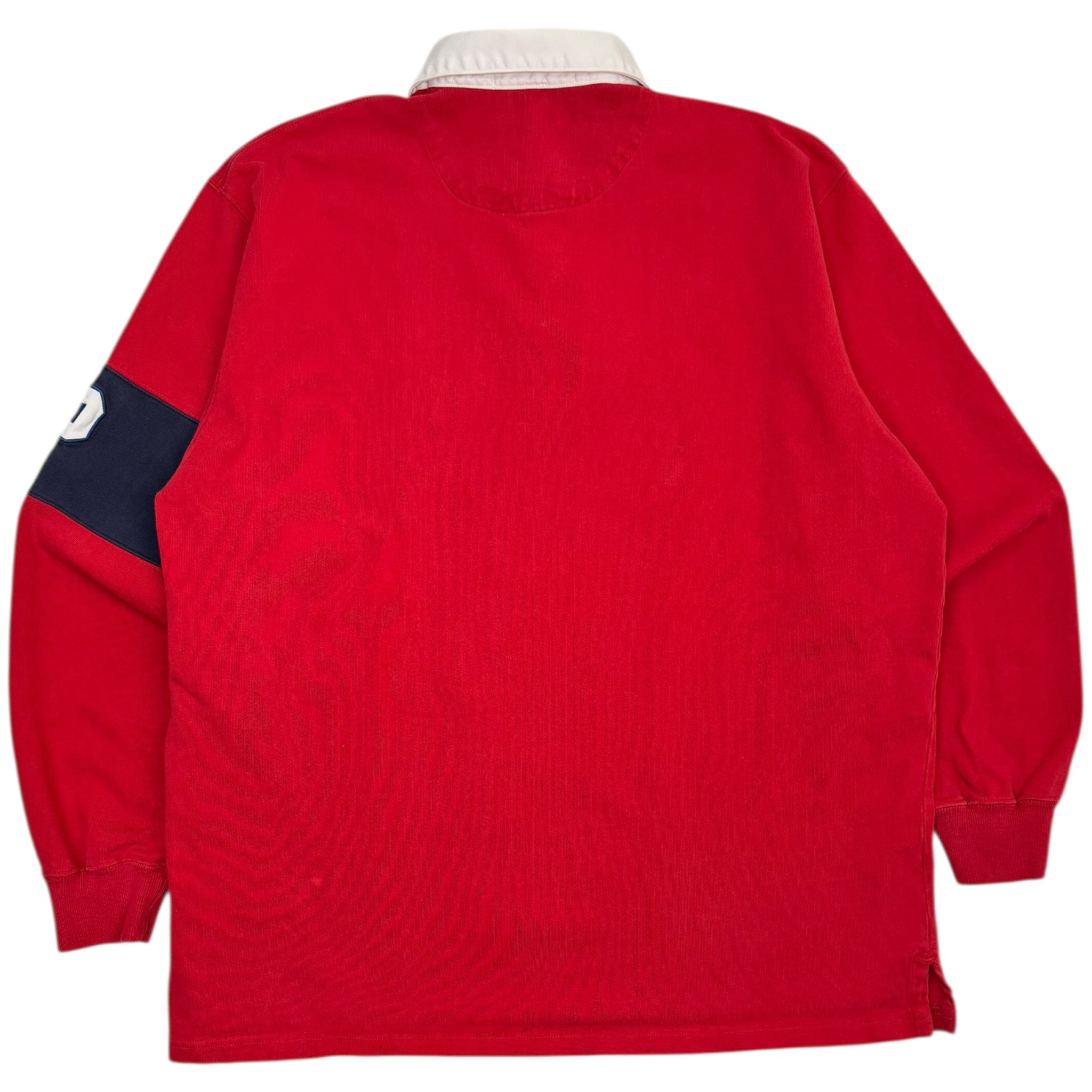 Vintage Polo Ralph Lauren Rugby Longsleeve Sweater Red
