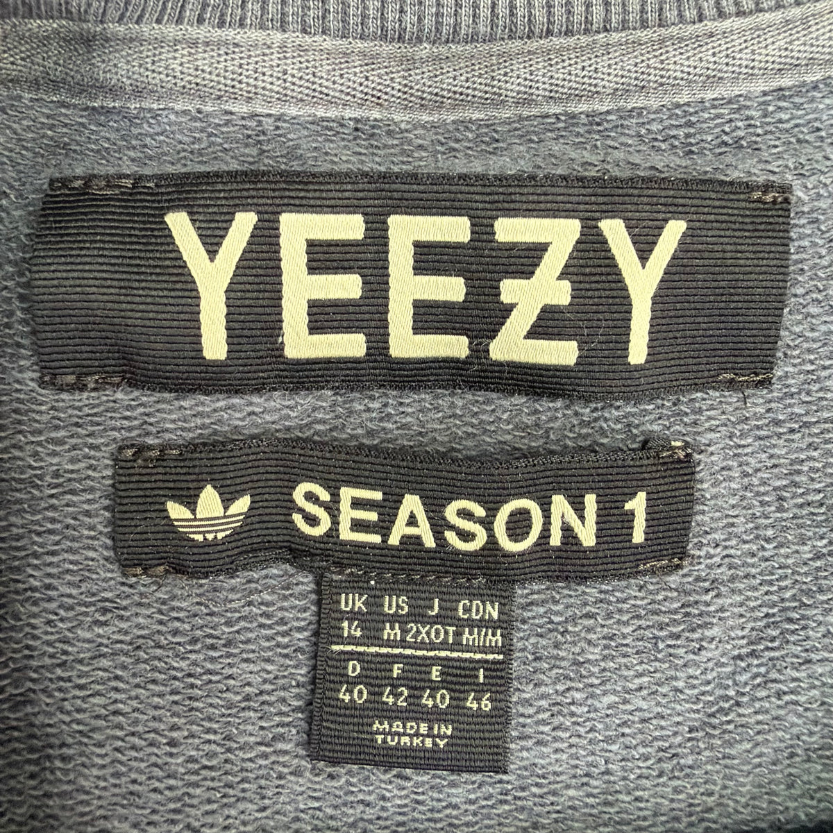 (W) Yeezy Season 1 Cropped Cotton Sweater Washed Black