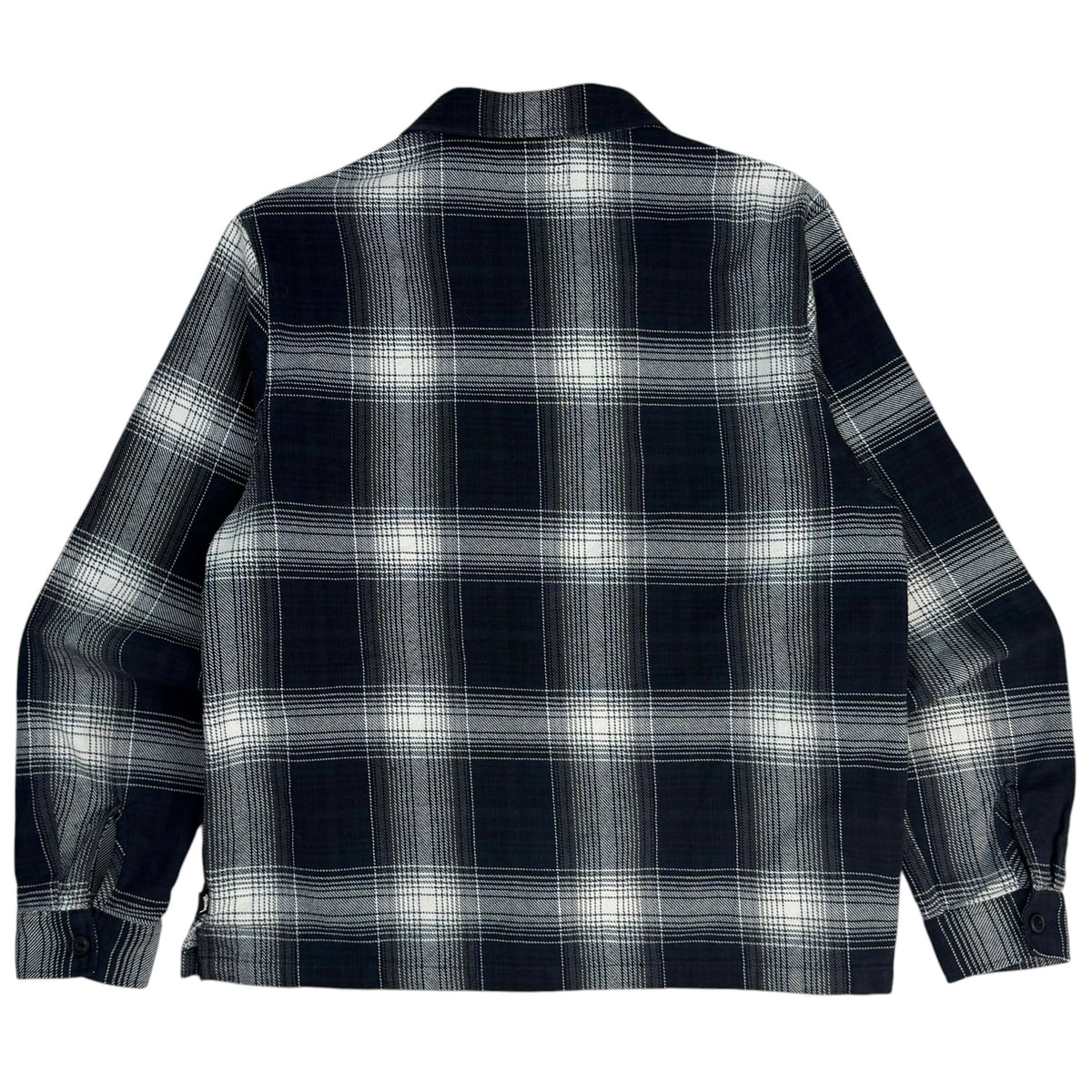 Stussy Paul Shadow Plaid Zip Shirt Black