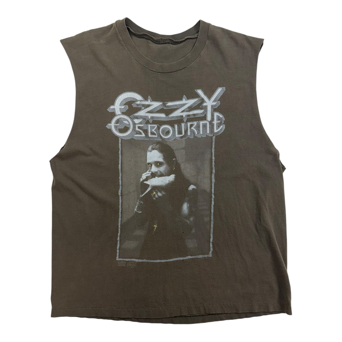 Vintage Ozzy Osbourne 'Bloody Show' Chopped Tank Top Black