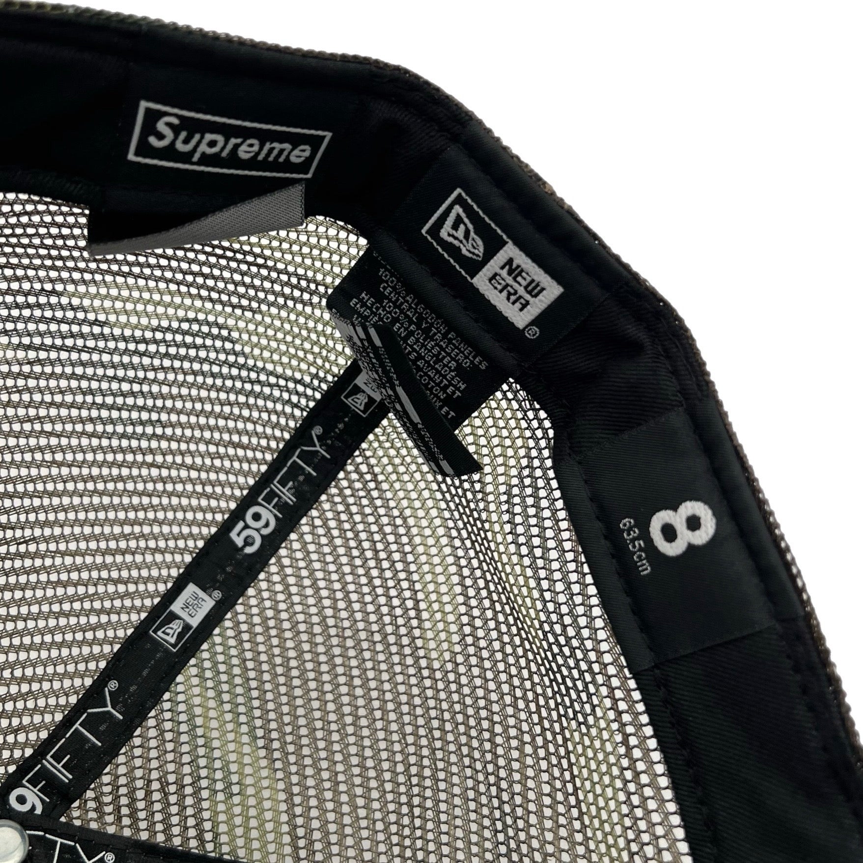 Supreme New Era Camo Fitted Mesh Hat SS24