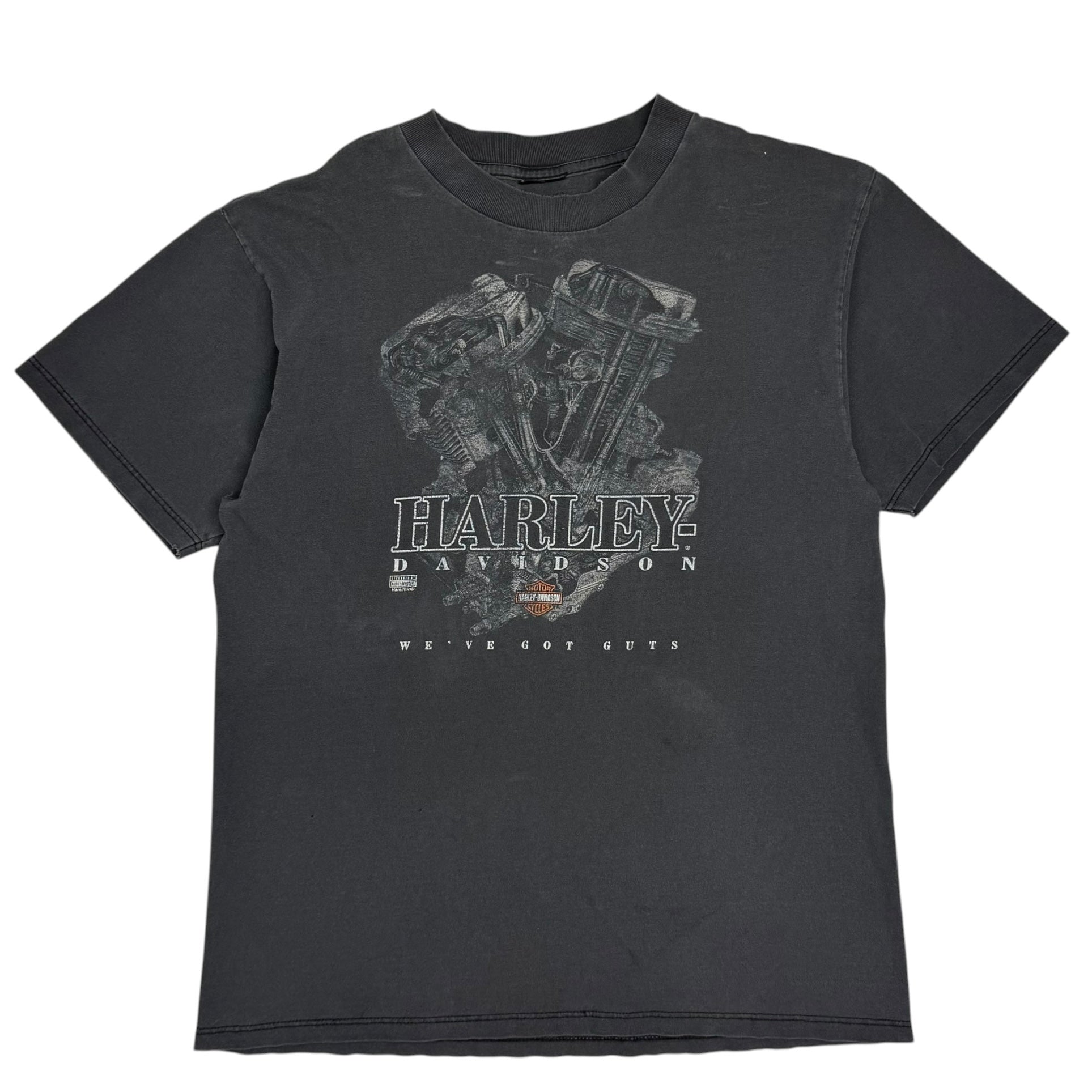 Vintage Harley Davidson “We’ve Got Guts” Edmonton Tee Black