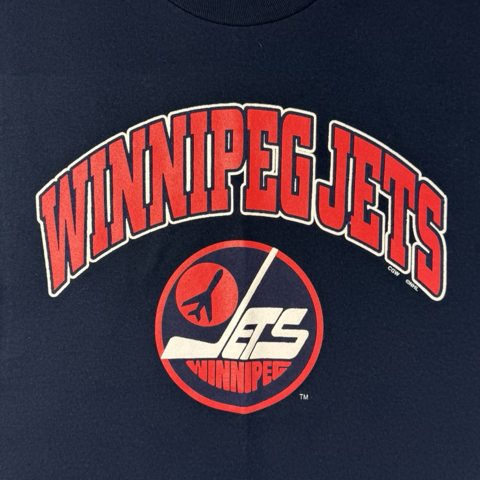 Vintage 90s Winnipeg Jets NHL Hockey T-Shirt
