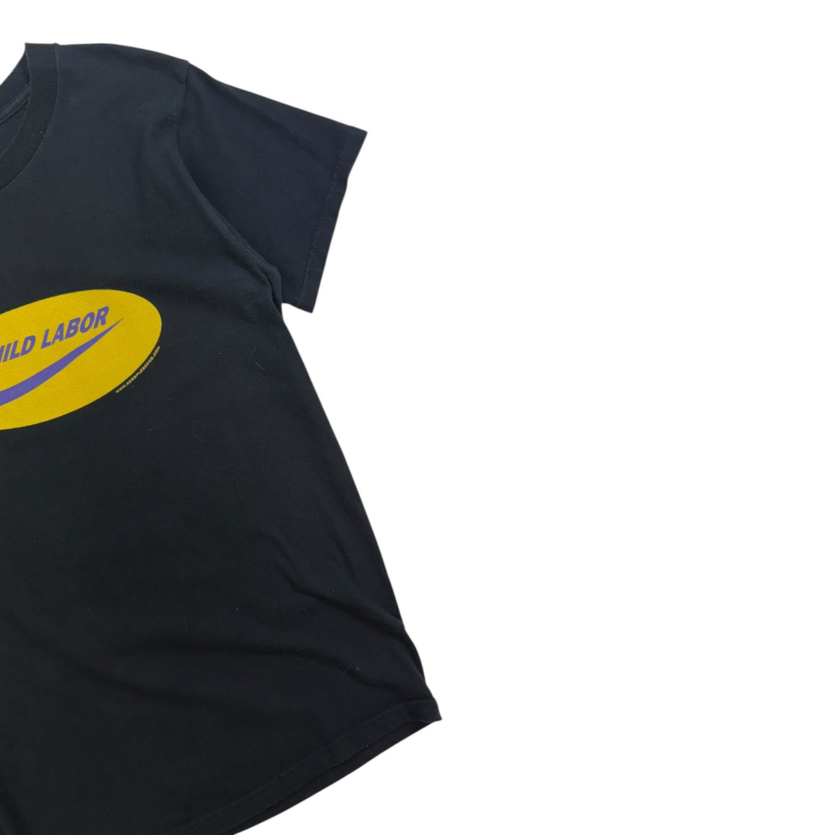 Vintage “Child Labor” Nike Parody T-Shirt Black