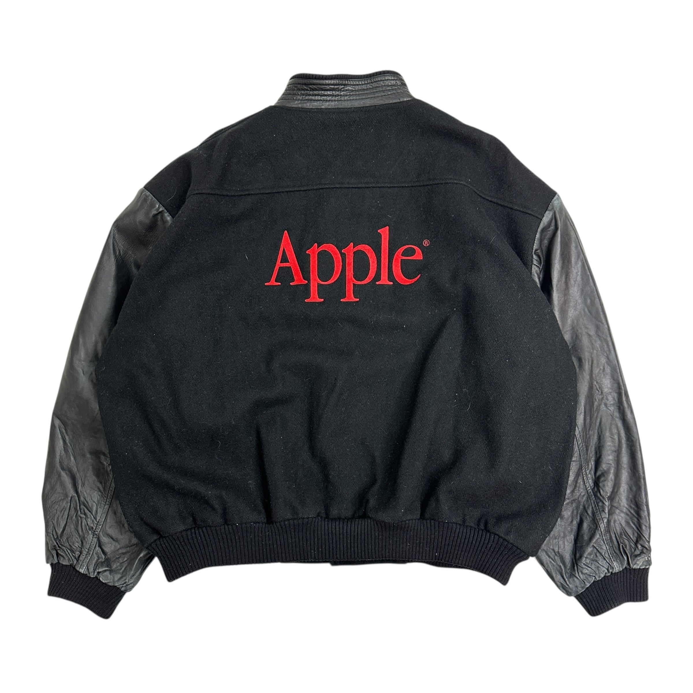 Vintage Apple Macintosh Varsity Jacket Black