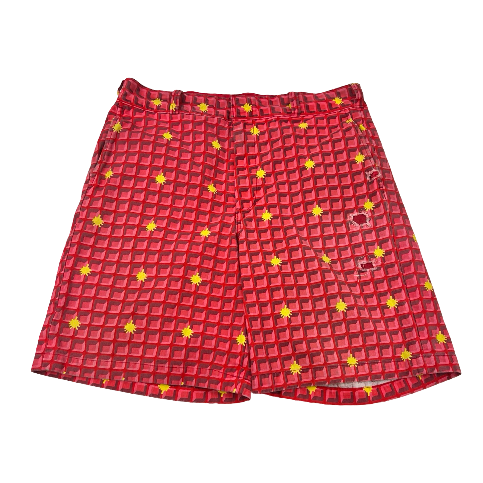 Billionaire Boys Club Ice Cream Season 8 Waffle Print Shorts Red