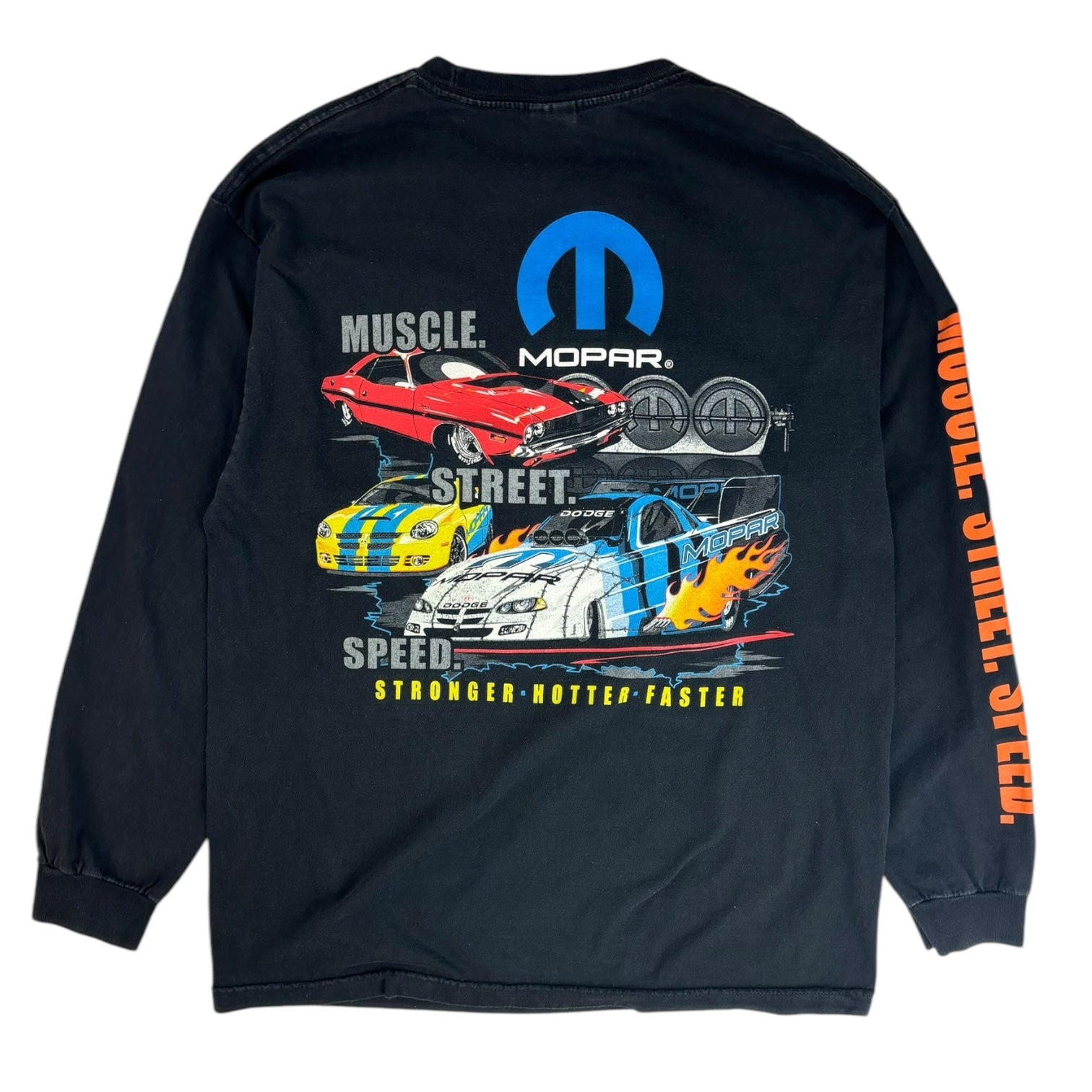 Vintage Mopar “Muscle Street Speed” L/S T-Shirt Black