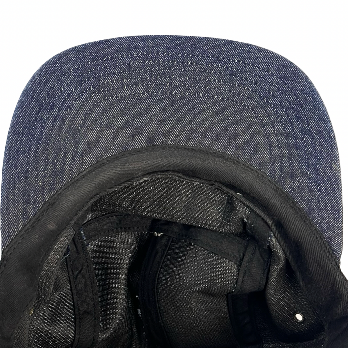 Supreme Navy Denim 5-Panel Camp Cap