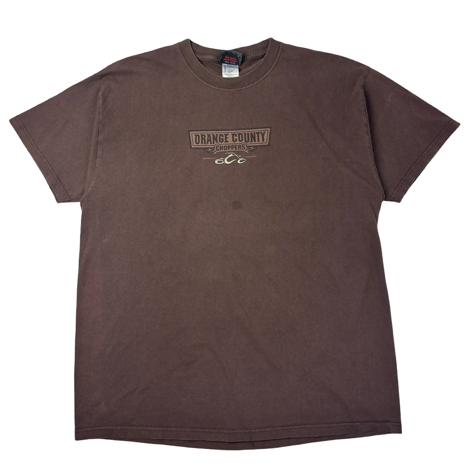 2004 Orange County Choppers Tavern New York T-Shirt Brown