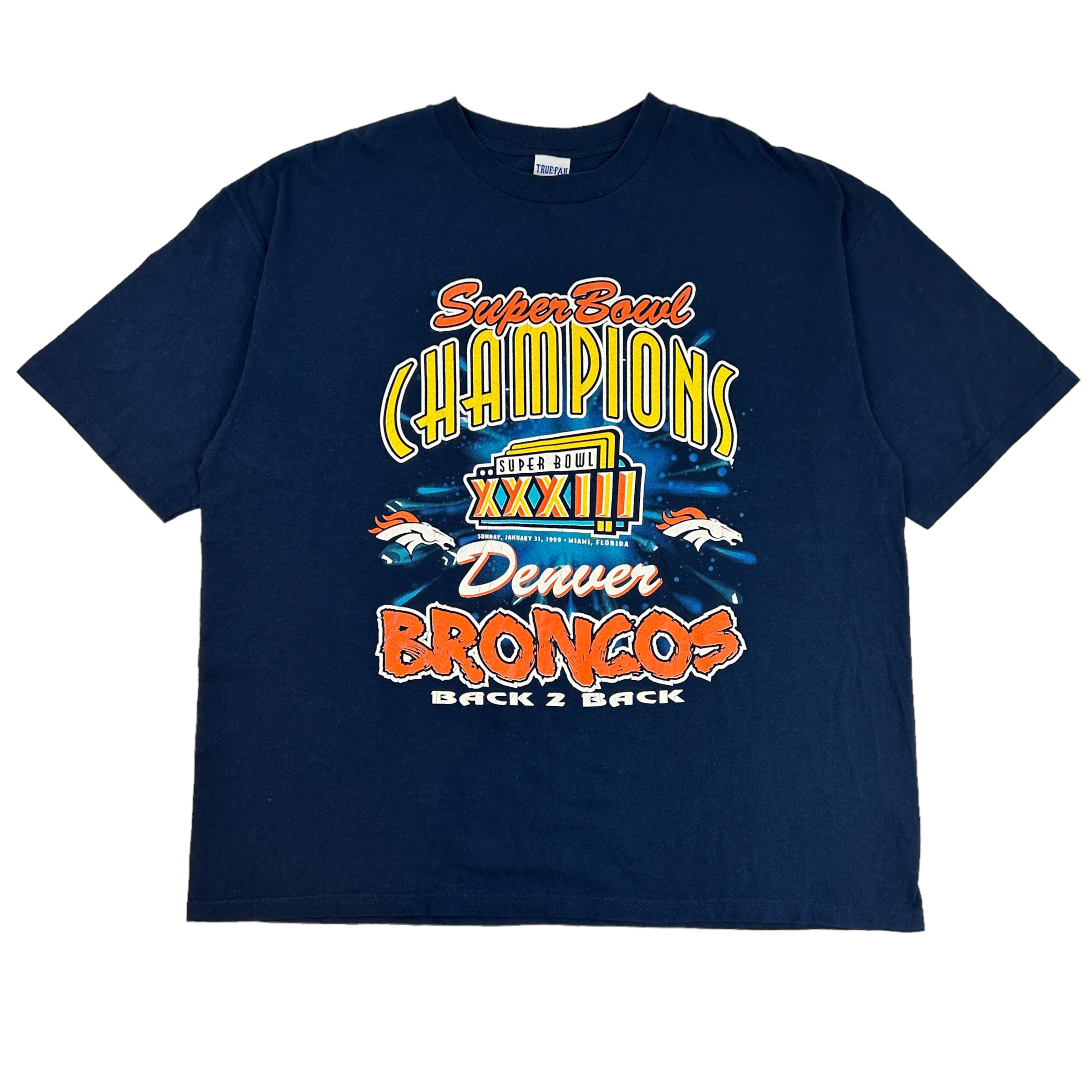 1999 Super Bowl XXXIII Champions Denver Broncos Tee