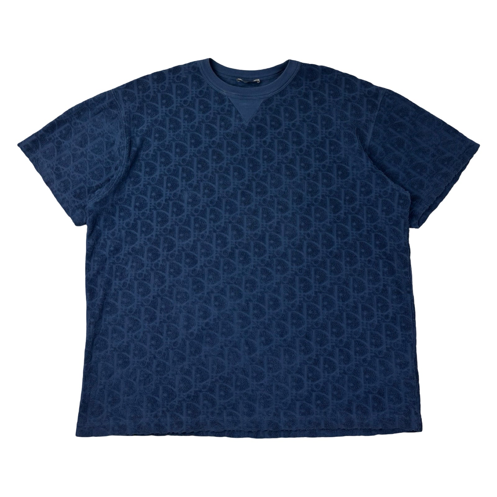 Dior Oblique Towelling Tee Blue
