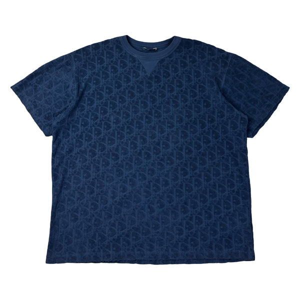Dior Oblique Towelling Tee Blue