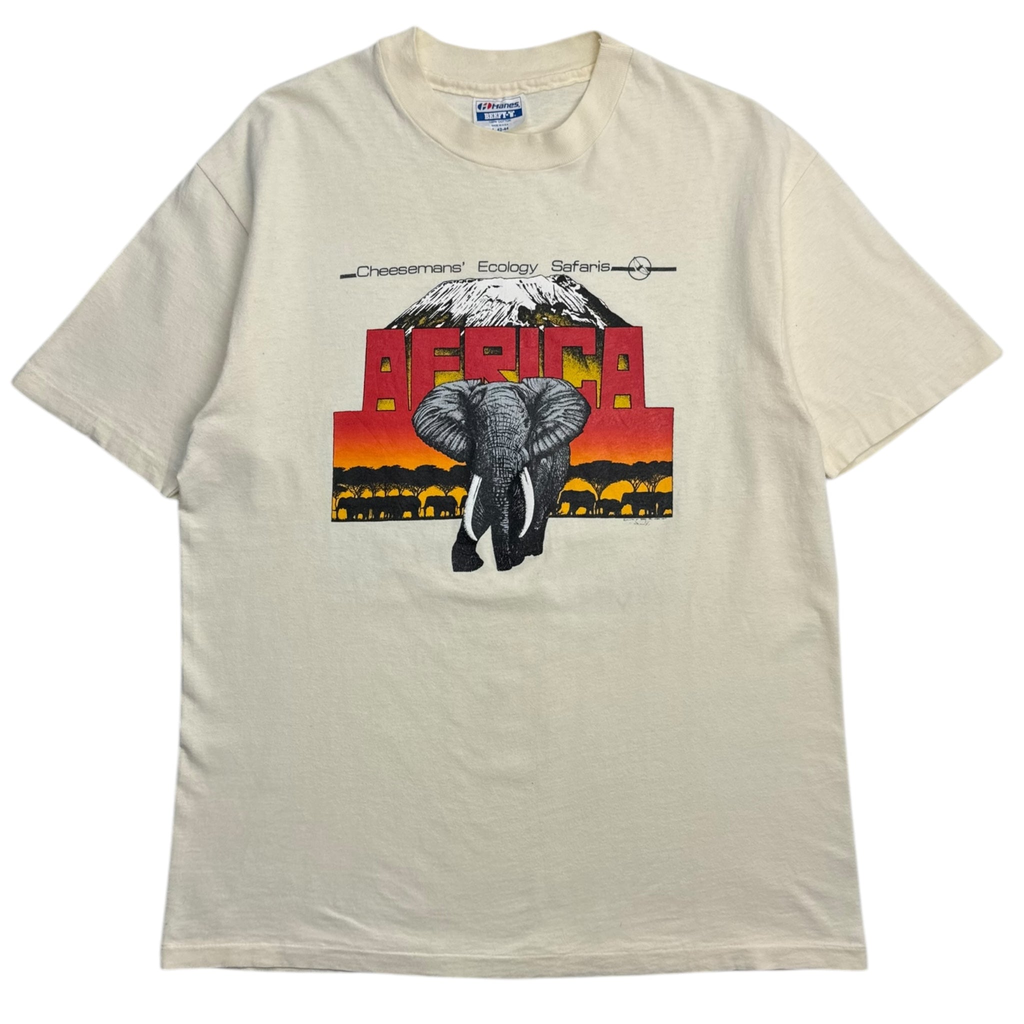 1989 Africa Safari Elephant T-Shirt