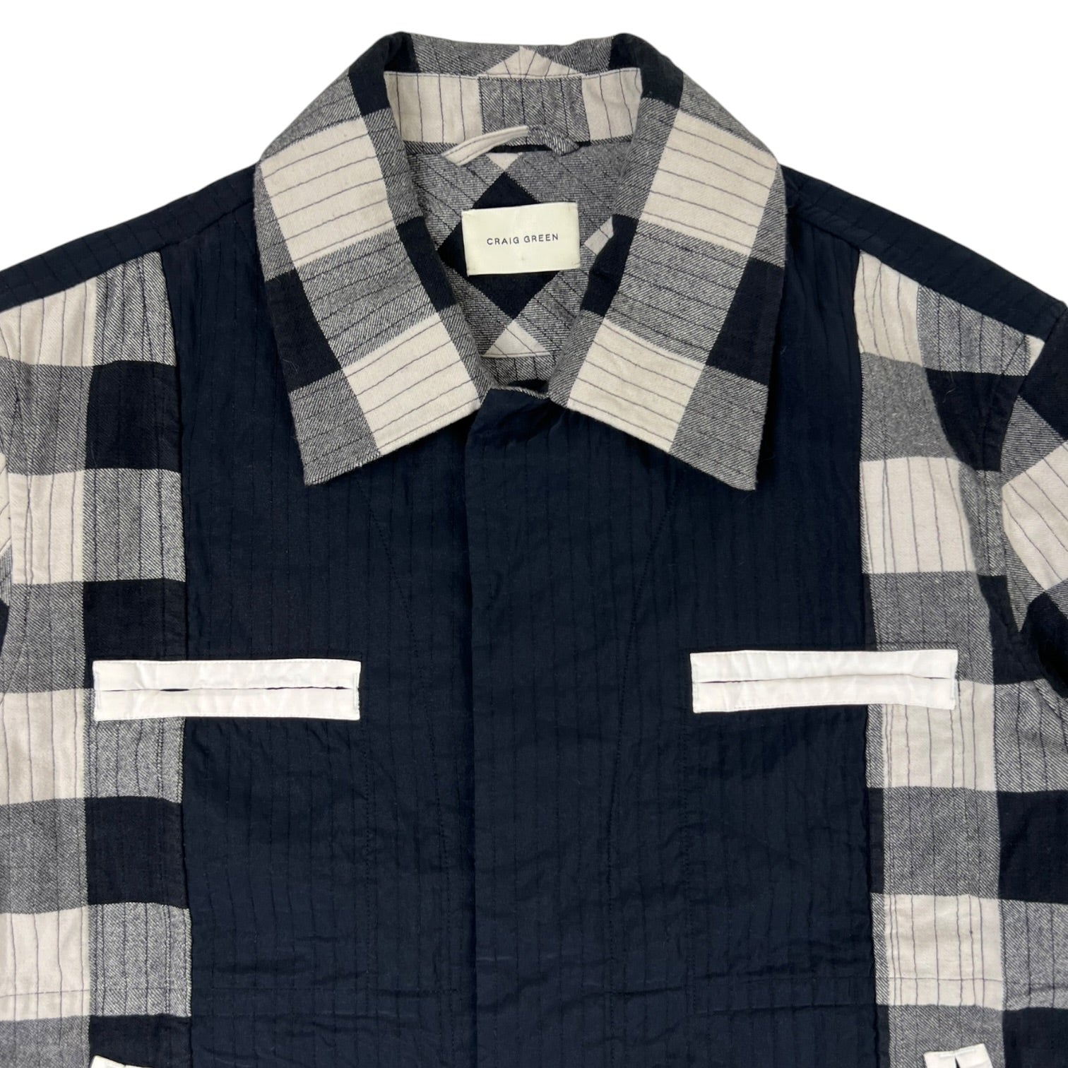 Craig Green Plaid Worker Jacket Black/White