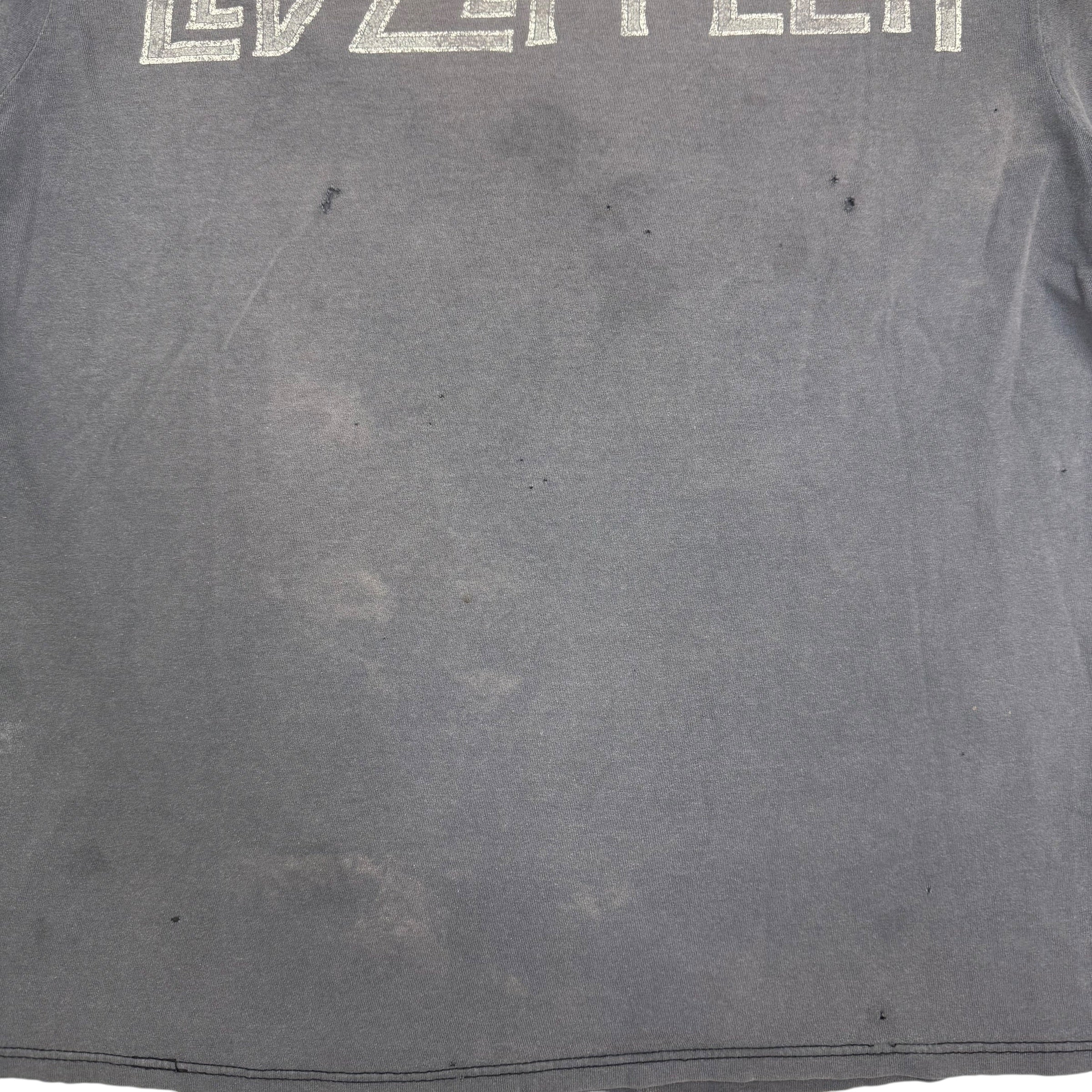 1990 Led Zeppelin Zoso Wizard Tee Faded Black