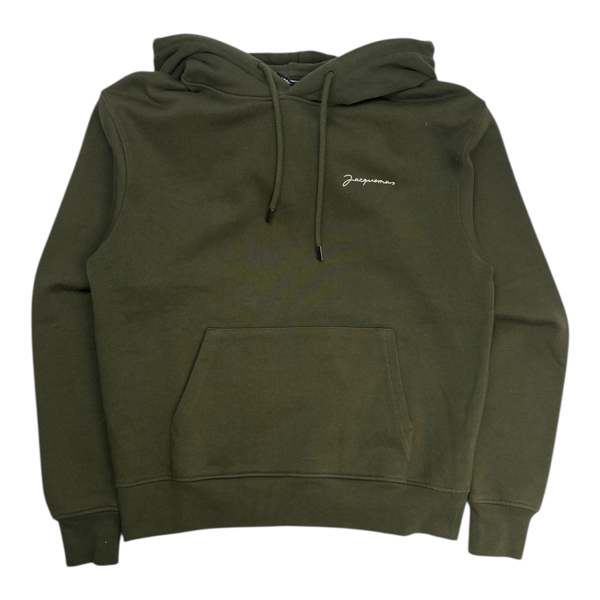 Jacquemus Le Sweatshirt Brodé Hoodie Khaki