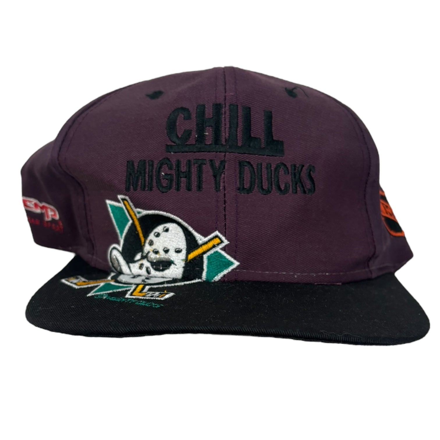 Vintage Chill Mighty Ducks SnapBack Hat Purple