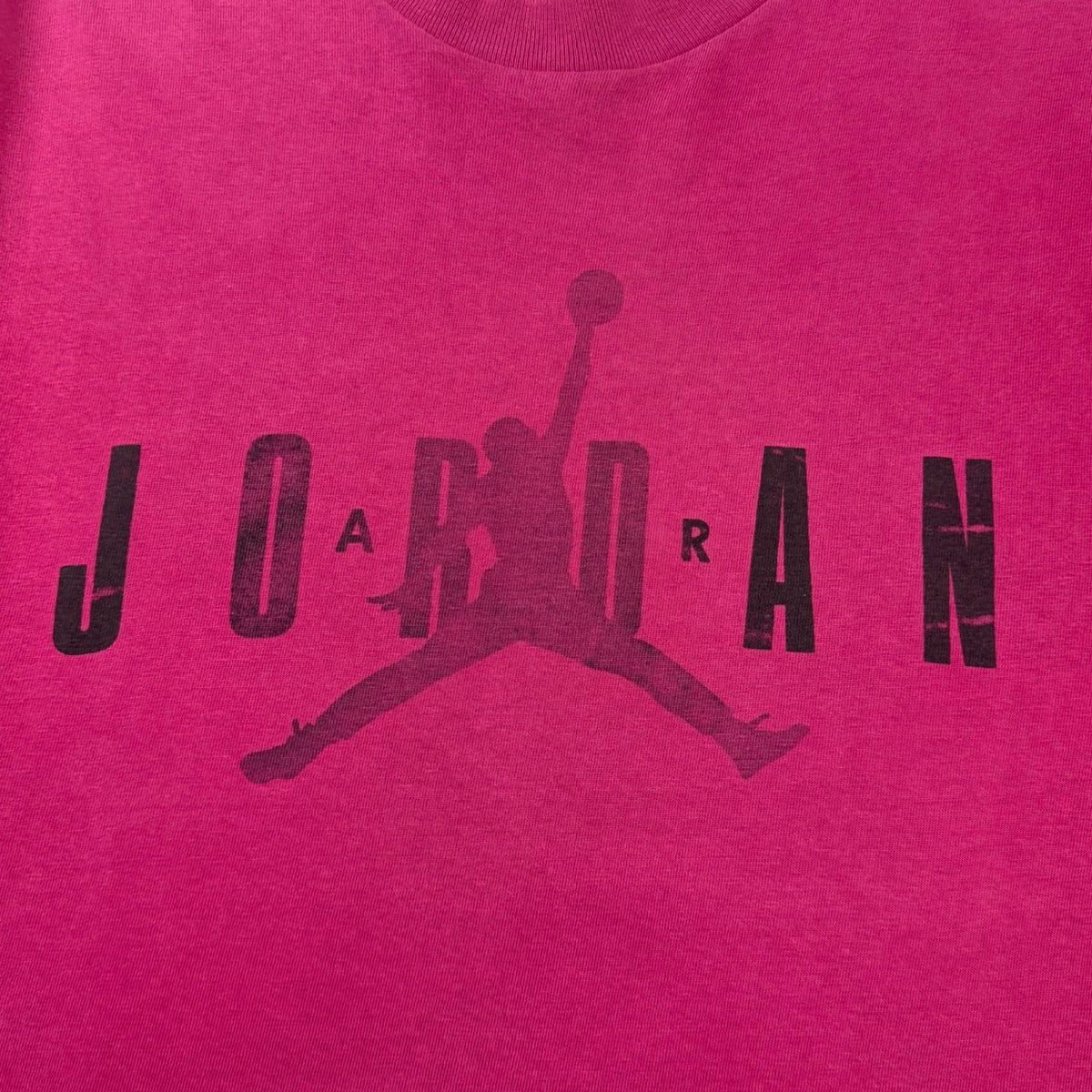 Vintage Nike Air Jordan Logo T-Shirt Faded Hot Pink