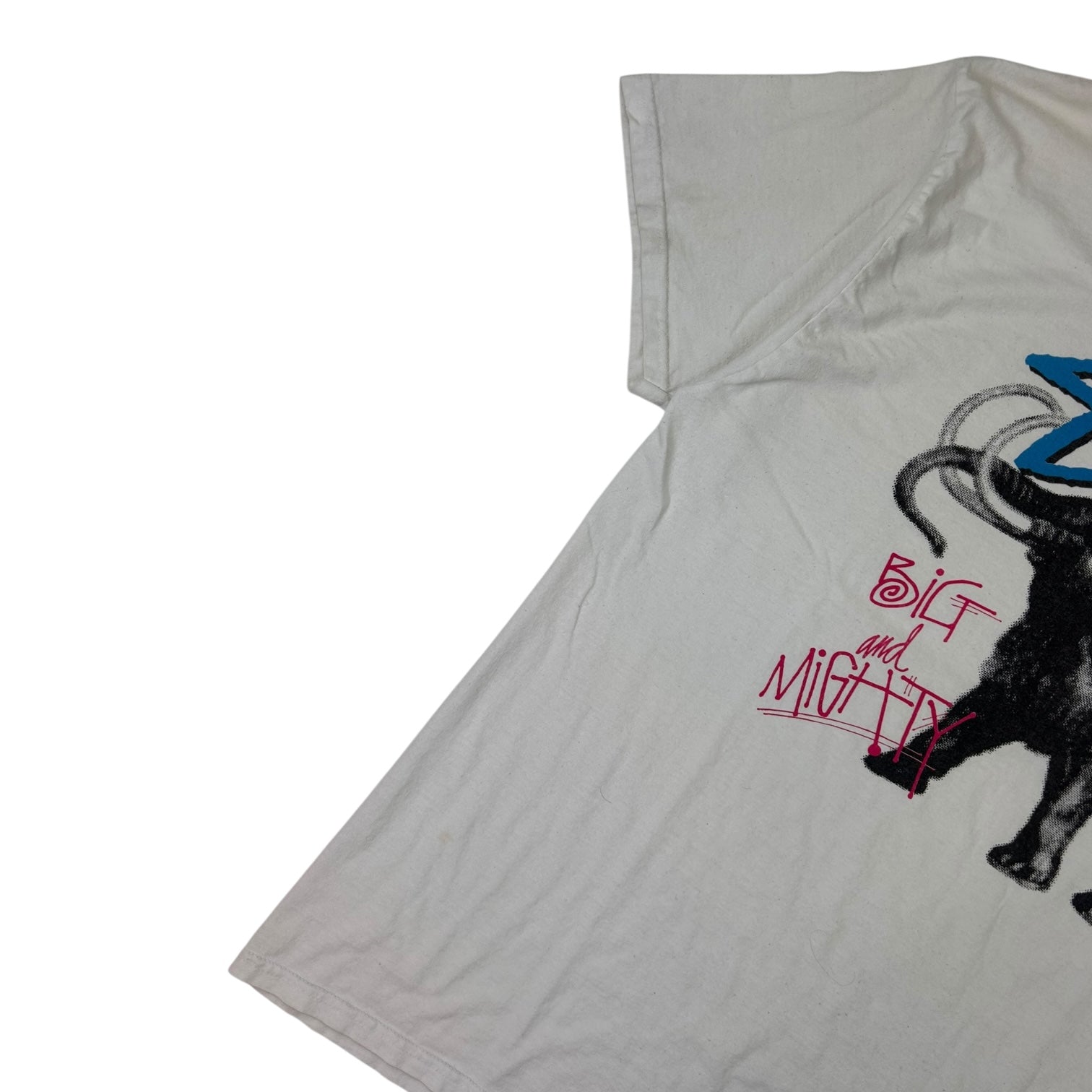 Vintage Stussy Big And Mighty T-Shirt White