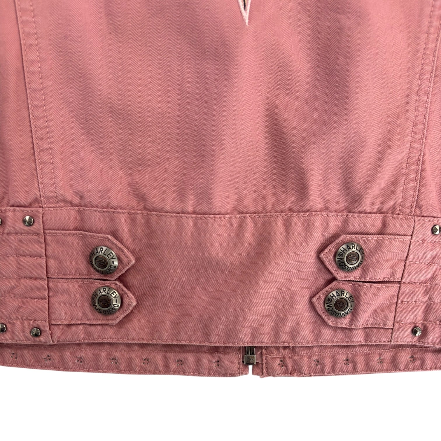 (W) Harley Davidson Moto Jacket Pink