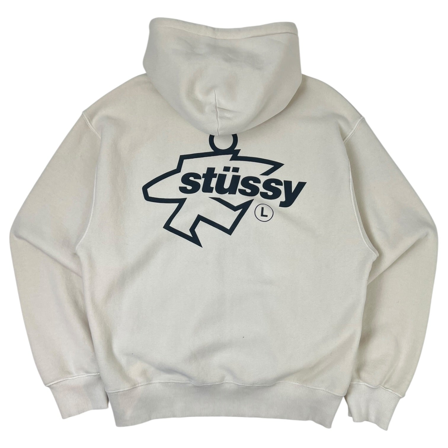 Stussy Surf Zip Hoodie Bone White