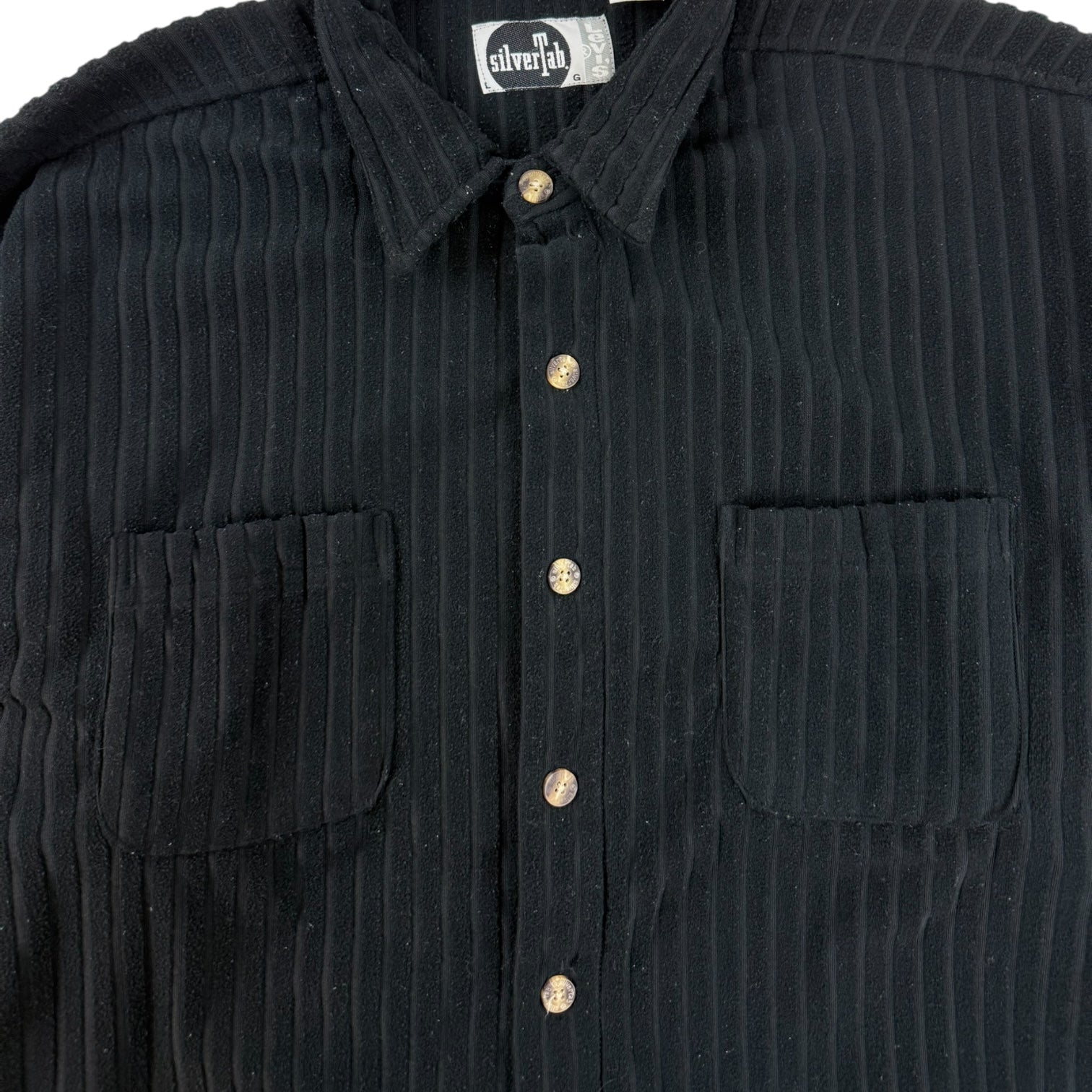 Vintage Levi’s Silver Tab Button Up Shirt Black